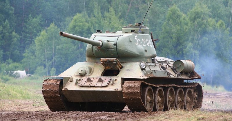 A WW2 era tank from the USSR known as the T34